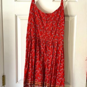 Red floral old navy dress